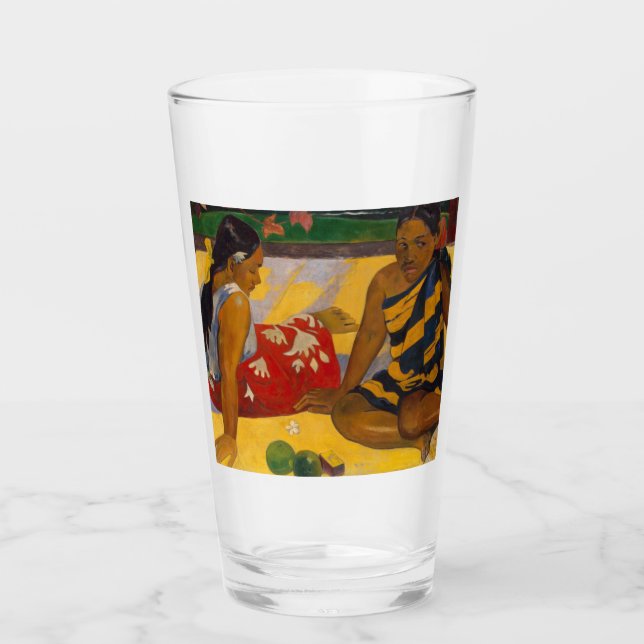 Verre Gauguin Polynésie Française Tahiti Femmes Peinture (Devant)