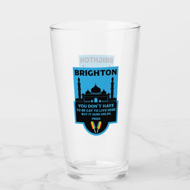 Verre Gay pride Brighton (Devant)