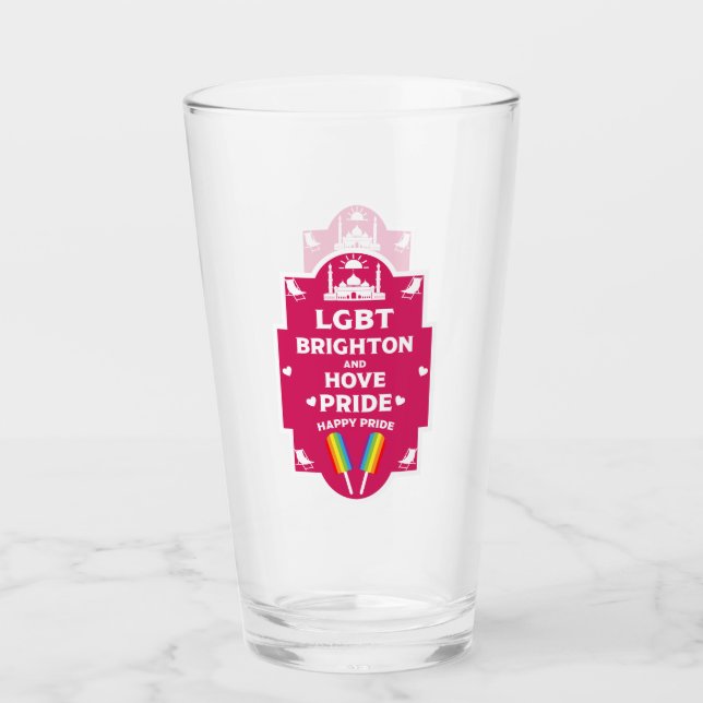 Verre Gay pride Brighton (Devant)
