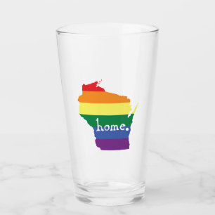 Verre Gay pride du Wisconsin  Carte de la maison