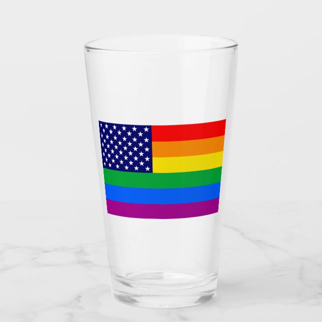 Verre Gaymerican Pride (Devant)