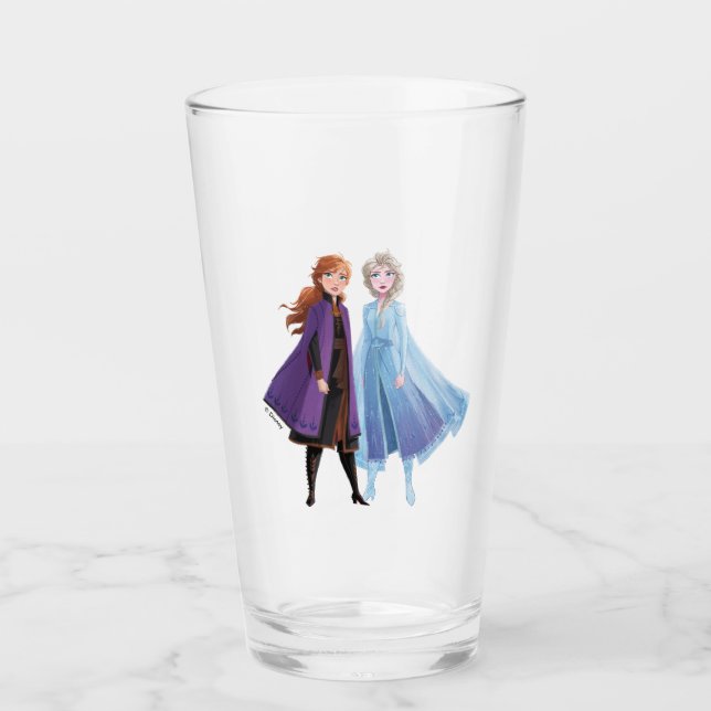 Verre Gelé 2| Anna et Elsa| Un voyage ensemble (Devant)