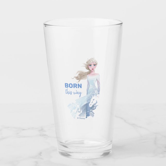 Verre Gelée 2 : Illustration de l'aquarelle Elsa (Devant)