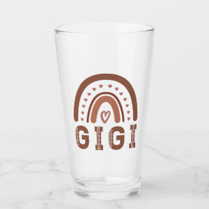 Verre Gigi Boho Arc-en-ciel mignon cadeau Grandma