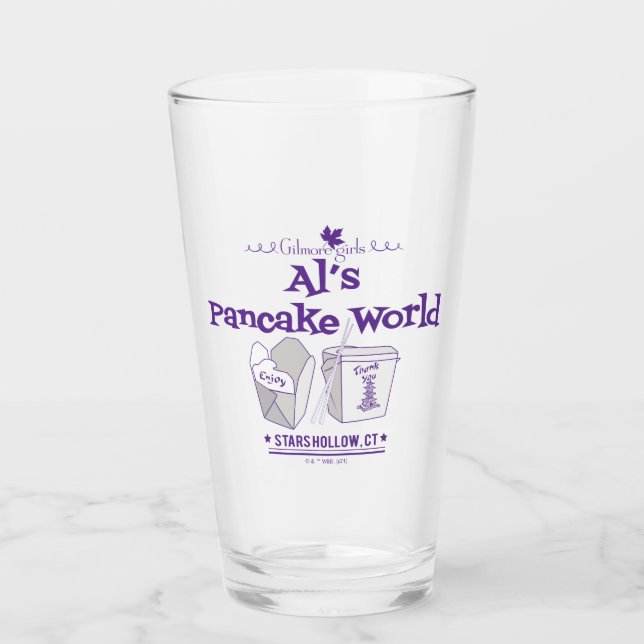 Verre Gilmore Girls | Al's Pancake World (Devant)