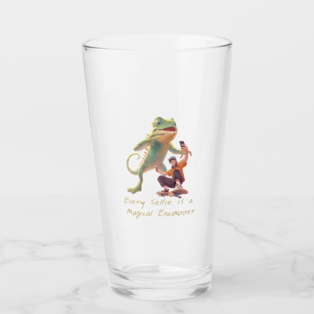 Verre Glide urbain - Selfie avec Chameleon géant (Devant)