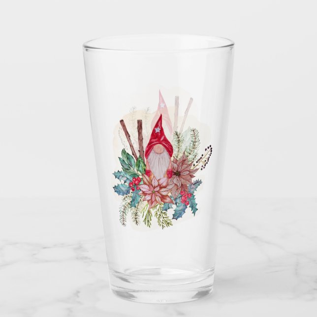 Verre Gnome de Noël (Devant)