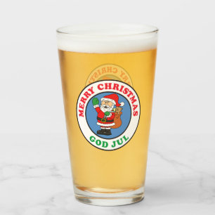 Verre God Jul Swedish Christmas Père Noël
