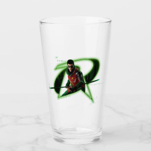 Verre Gotham Knights Robin en logo