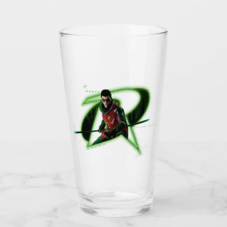 Verre Gotham Knights Robin en logo