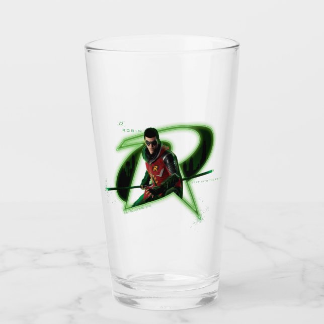 Verre Gotham Knights Robin en logo (Devant)