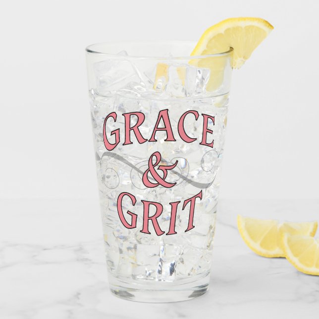 Verre Grace & Gris en rose et gris (Dos glace)