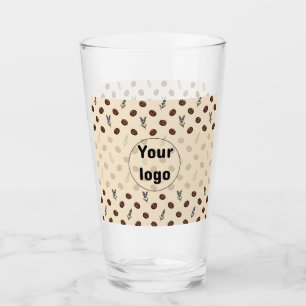 Verre Grains de café vintage et motif sans couture de la