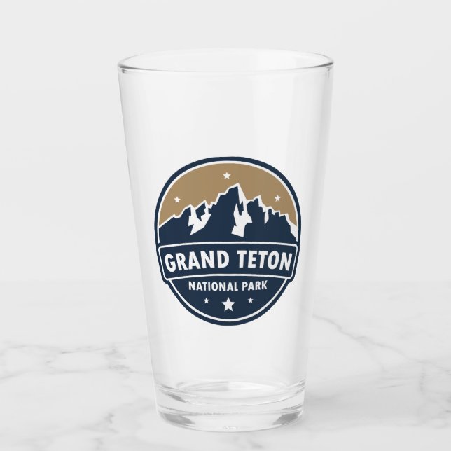 Verre Grand Teton National Park Round Emblem (Devant)