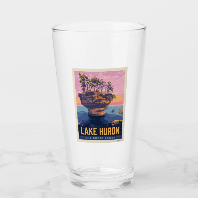 Verre Grands Lacs | Lac Huron (Devant)