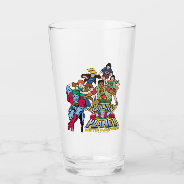 Verre Graphique du logo Captain Planet & Planeteers Grou (Devant)