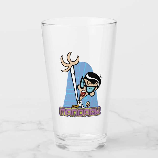 Verre Graphique Nom de caractère Mandark (Devant)