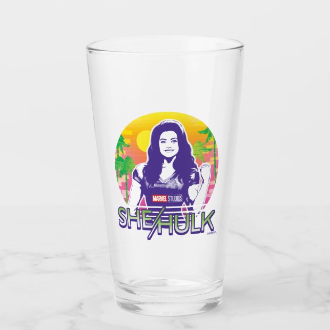 Verre Graphisme Rétro-Vague She-Hulk (Devant)