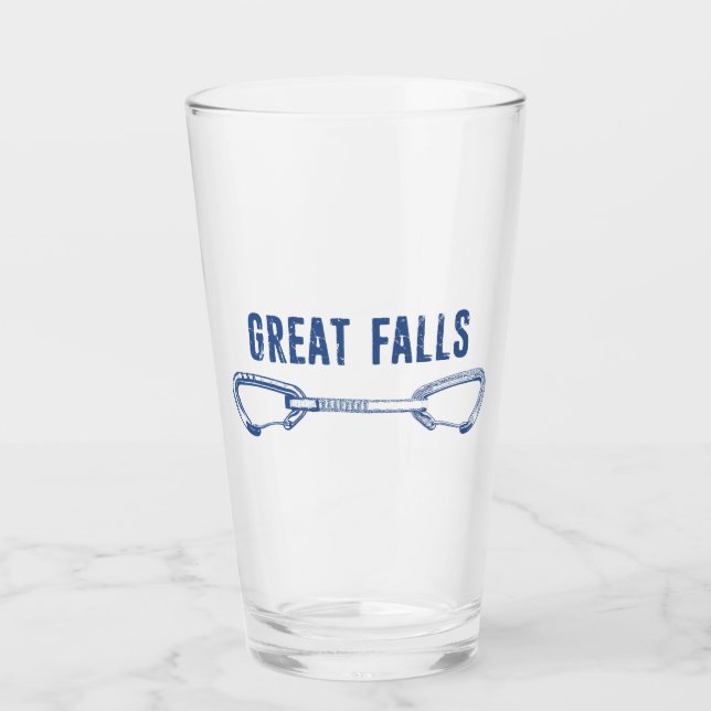 Verre Great Falls Virginia Rock Escalade Quickdraw (Devant)