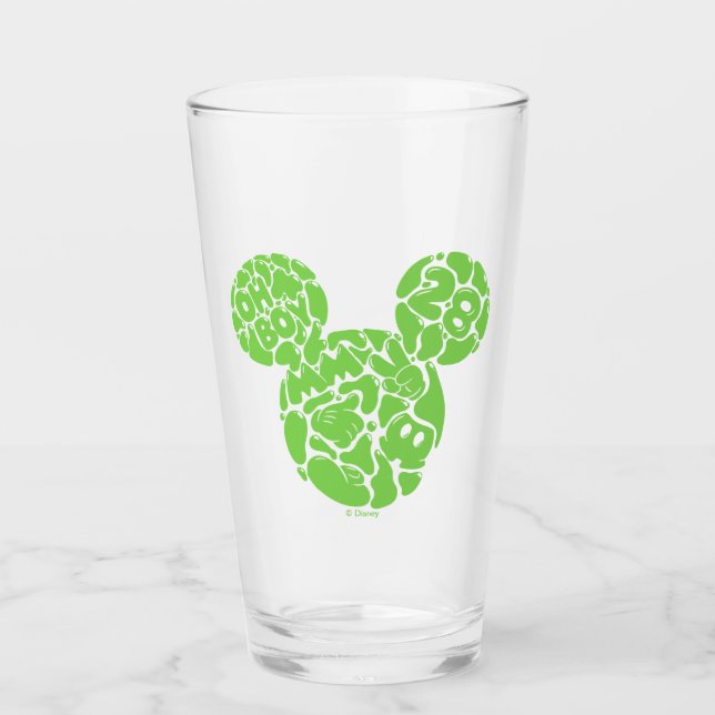 Verre Green Mickey Mouse Liquid Icon (Devant)