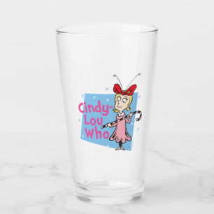 Verre Grinch Cindy-Lou Who - Canne de bonbon