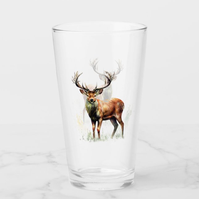 Verre Gros Cerf Raté (Devant)