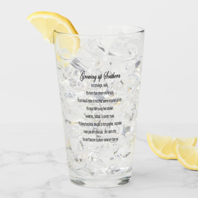 Verre "Grossir Southern Sweet Tea Glass Tumbler (Devant glace)