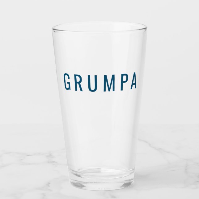 Verre Grumpa Amusant Novelty pour Grumpy Grandpa Graphic (Devant)