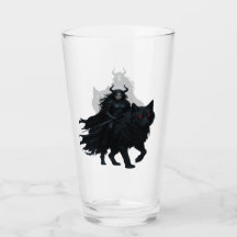 Guerrière noire du loup de l'enfer
