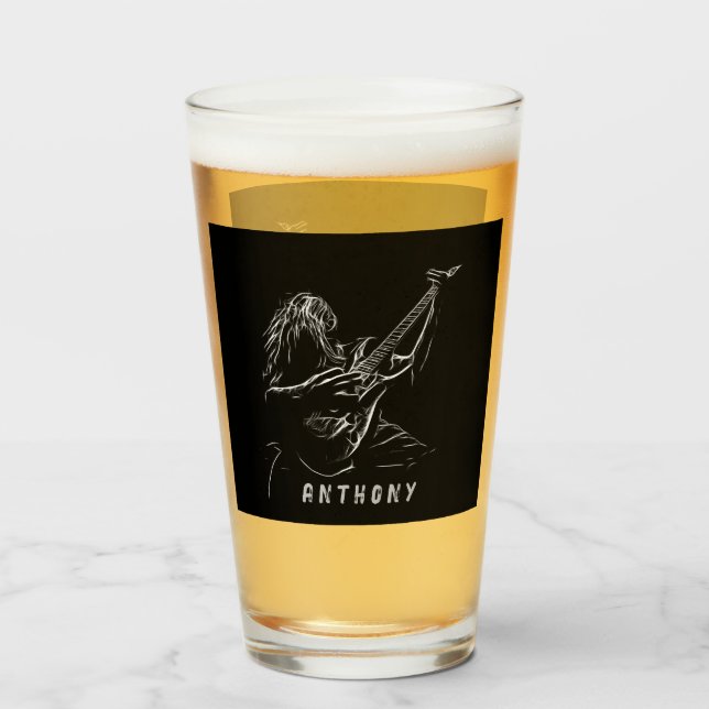 Verre Guitariste (Devant (rempli))