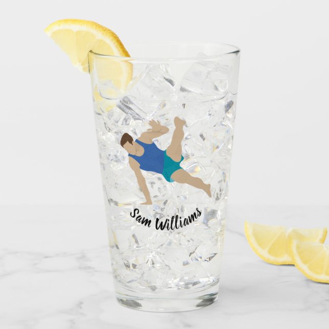 Verre Gymnaste masculin (Devant glace)