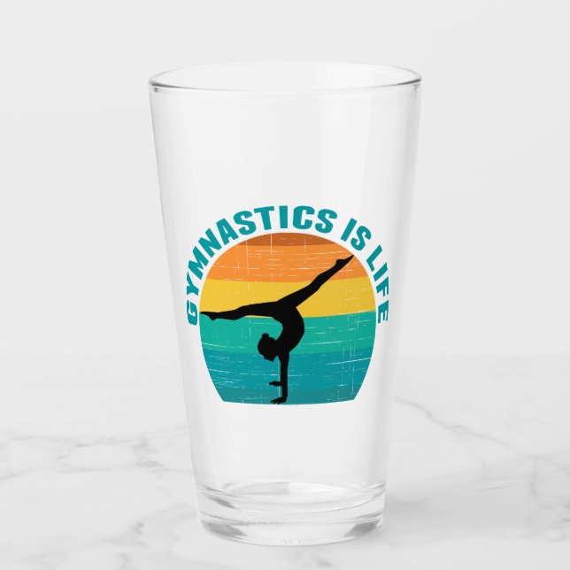 Verre Gymnastique est Cool de vie Sunset Gymnaste (Devant)