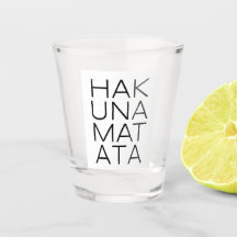 Verre haché de Hakuna matata