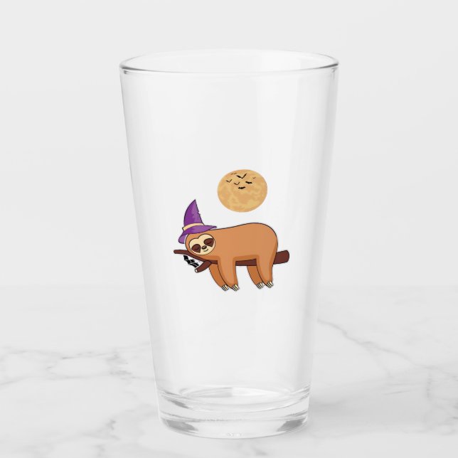 Verre Halloween Witch Sloth Oversized T-Shirt (Devant)