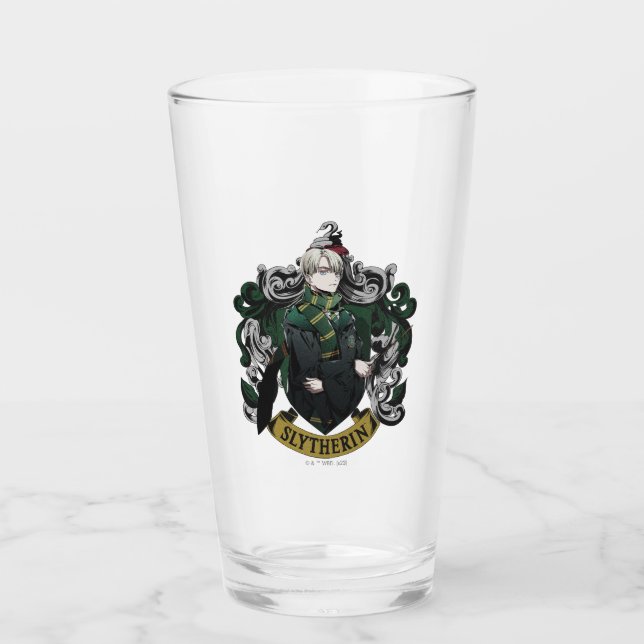 Verre HARRY POTTER™ | Anime Draco Malfoy House Crest (Devant)