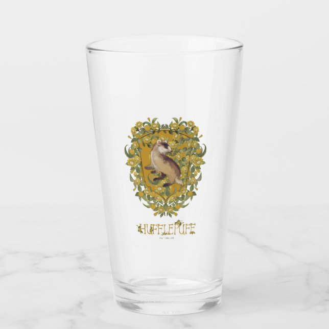 Verre HARRY POTTER™ | Blason de POUFFELEUR™ (Devant)