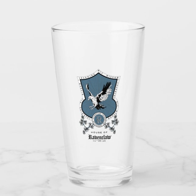 Verre HARRY POTTER™ | Délicat croquis RAVENCLAW™ Crest (Devant)