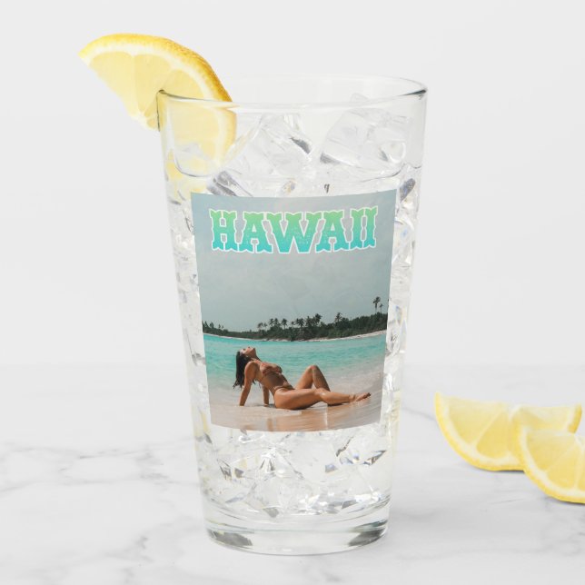 Verre Hawaii Travel Pint (Devant glace)