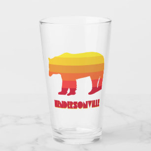Verre Hendersonville Caroline du Nord Ours arc-en-ciel