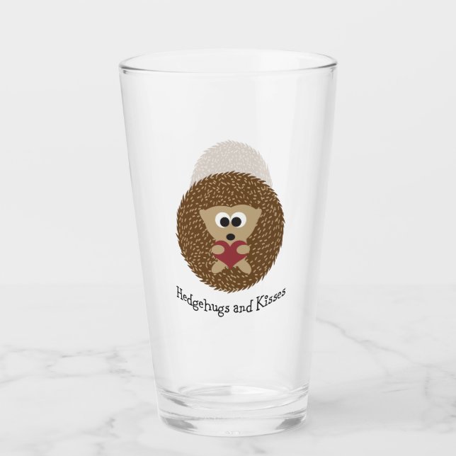 Verre Hérisson de Hedgehugs et de Kisses (Devant)