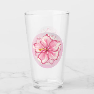 Verre Hibiscus & dentelle PINK