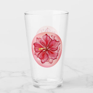 Verre Hibiscus & dentelle RED