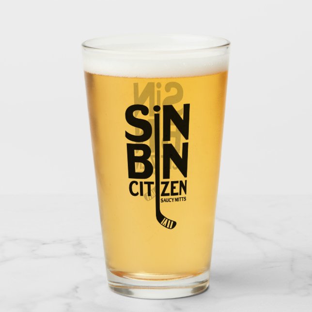 Verre Hockey de citoyen de poubelle de péché (Devant (rempli))