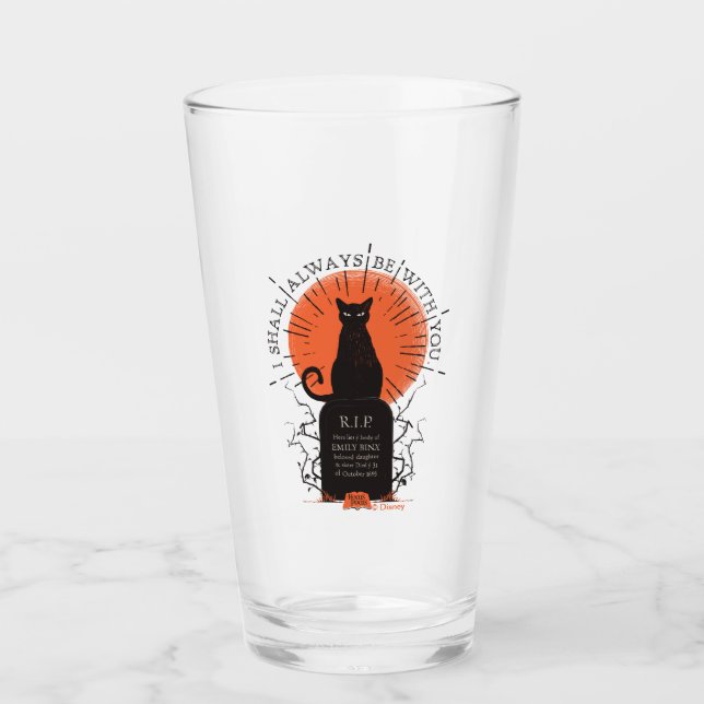 Verre Hocus Pocus Thackery Binx Toujours Avec Vous (Devant)