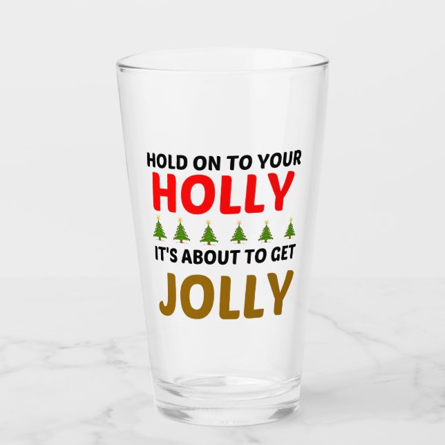 VERRE HOLLY JOLLY (Devant)