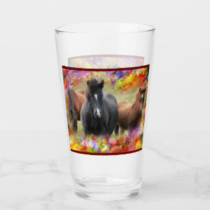 Verre Horses Colorful