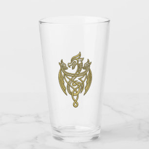 Verre HOUSE of the Dragon   Golden Filigree Dragon Crest