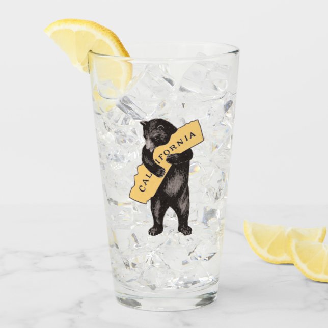 Verre Hug d'ours de Californie vintage (Devant glace)