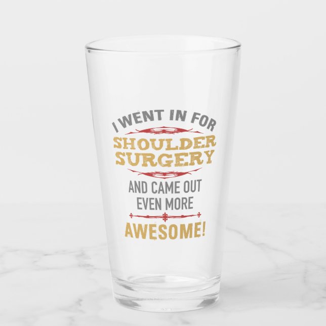 Verre Humour de récupération de chirurgie de l'épaule (Devant)