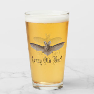 Verre Humour timbré drôle de vieille batte folle pour